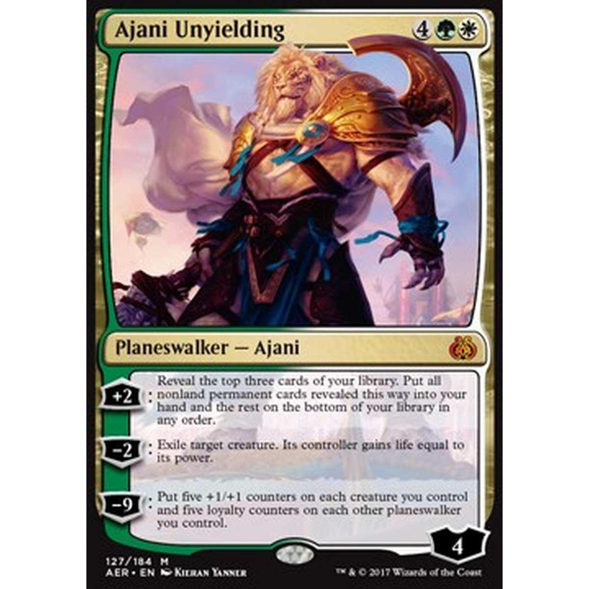 Ajani Unyielding - Ajani l'Inflessibile - [AER] [NM]