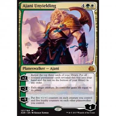 Ajani Unyielding - Ajani l'Inflessibile - [AER] [NM]