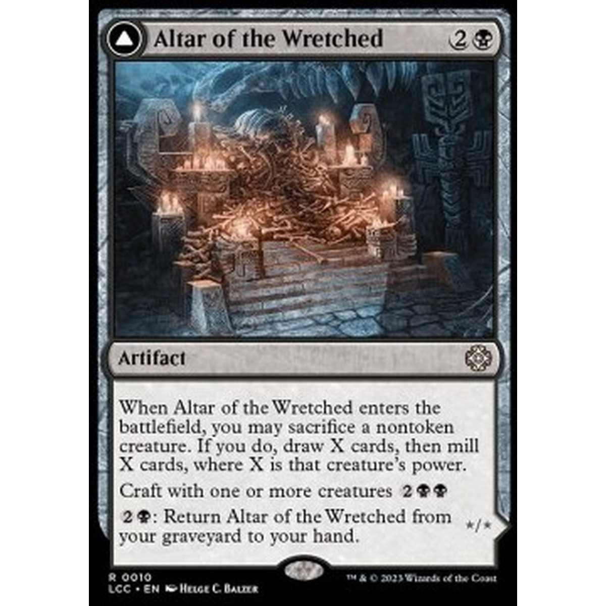Altar of the Wretched // Wretched Bonemass - Altar of the Wretched // Wretched Bonemass - [LCC] [NM] [Foil]