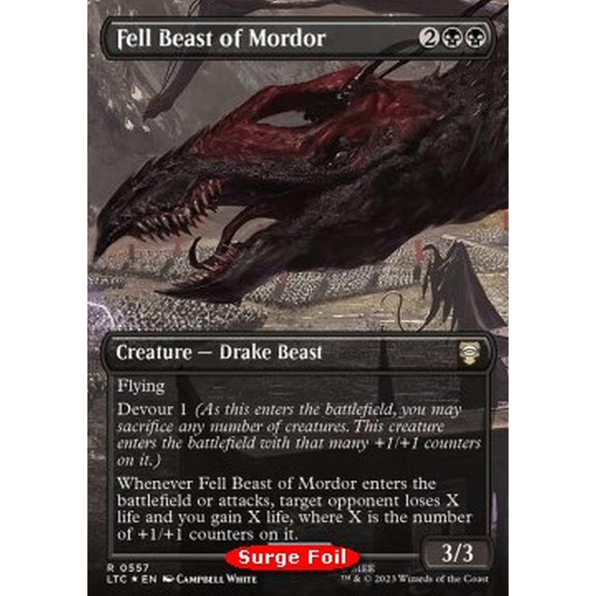 Fell Beast of Mordor (V.2) - Fell Beast of Mordor (V.2) - [LTRH] [NM] [Foil]