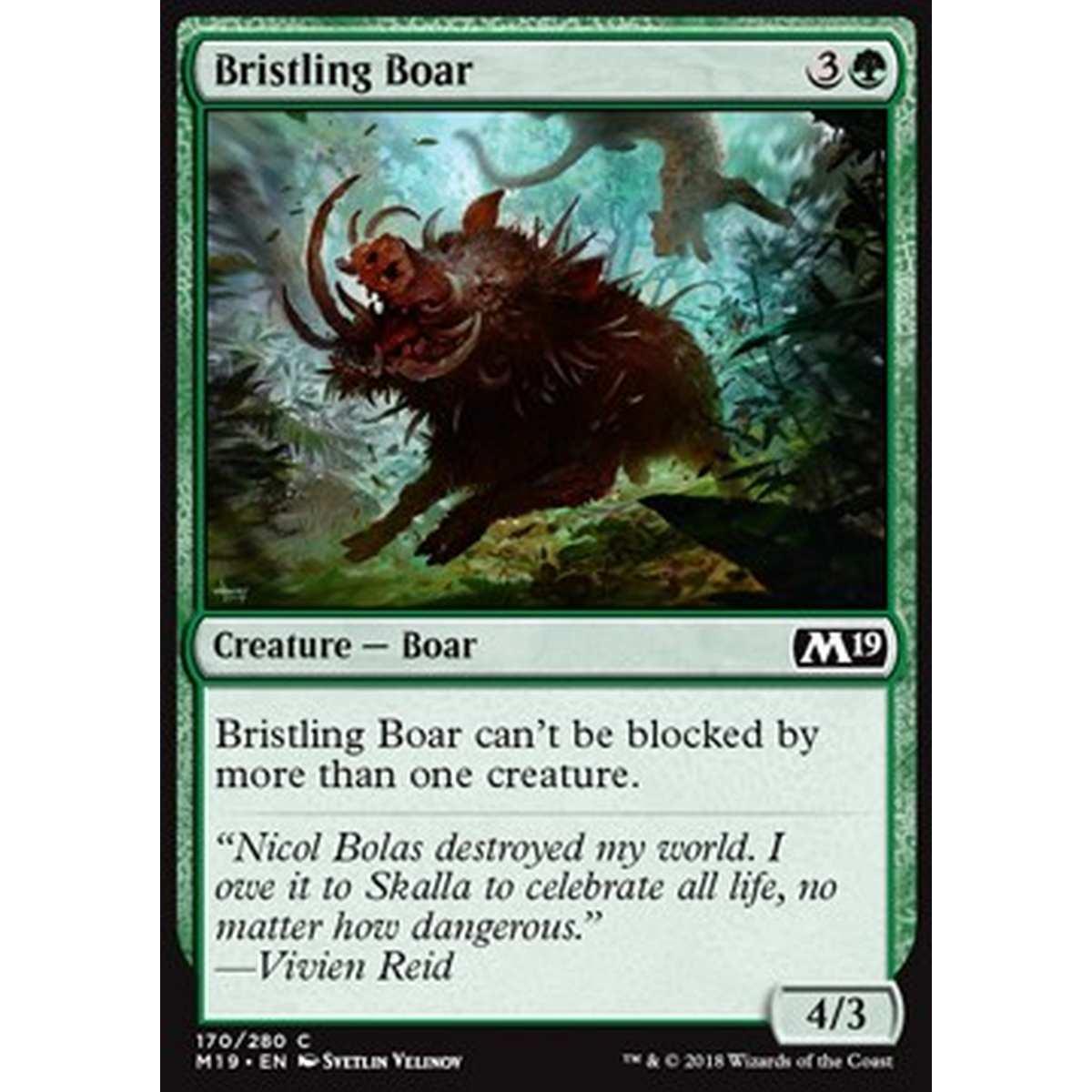 Bristling Boar - Cinghiale Irsuto - [M19] [NM]