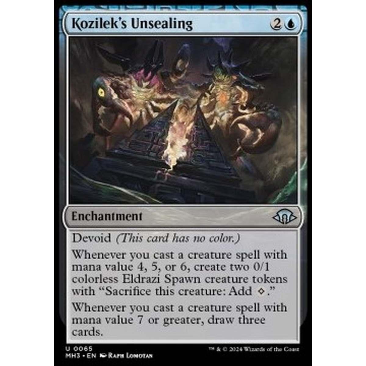 Kozilek's Unsealing - Kozilek's Unsealing - [MH3] [NM] [Foil]