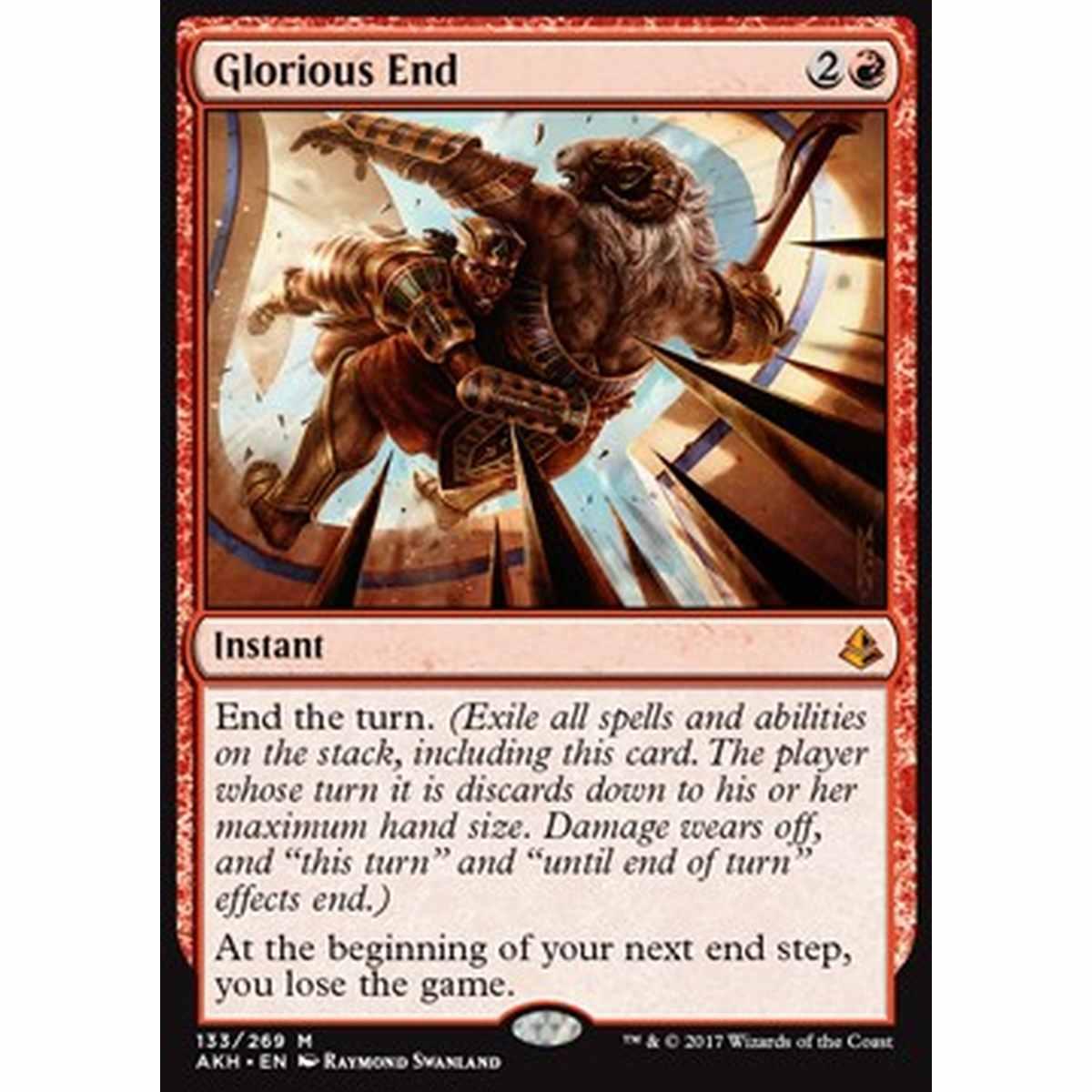 Glorious End - Fine Gloriosa - [AKH] [NM] [Foil]
