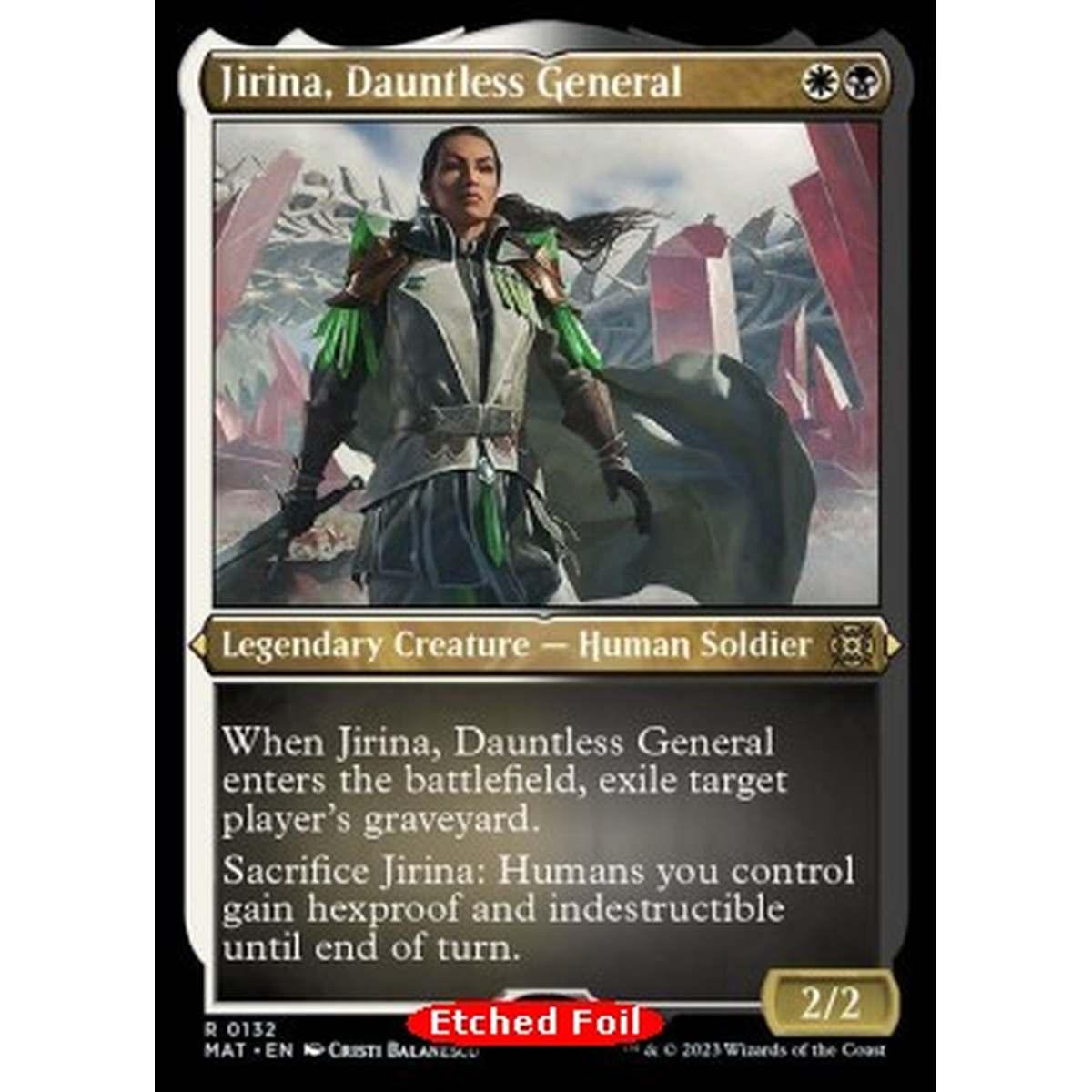 Jirina, Dauntless General (V.2) - Jirina, Dauntless General (V.2) - [XMAT] [NM] [Foil]