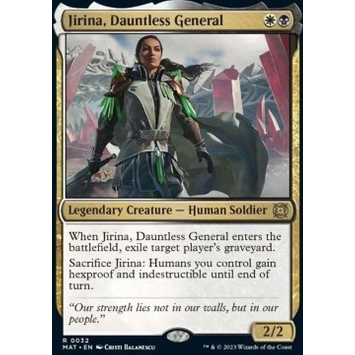 Jirina, Dauntless General - Jirina, Dauntless General - [MAT] [NM] [Foil]