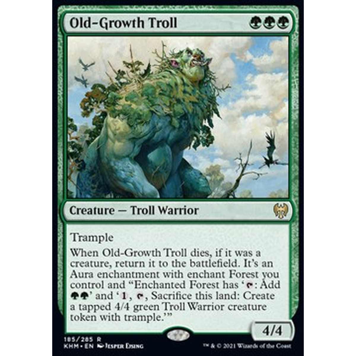 Old-Growth Troll - Old-Growth Troll - [KHM] [NM] [Foil]