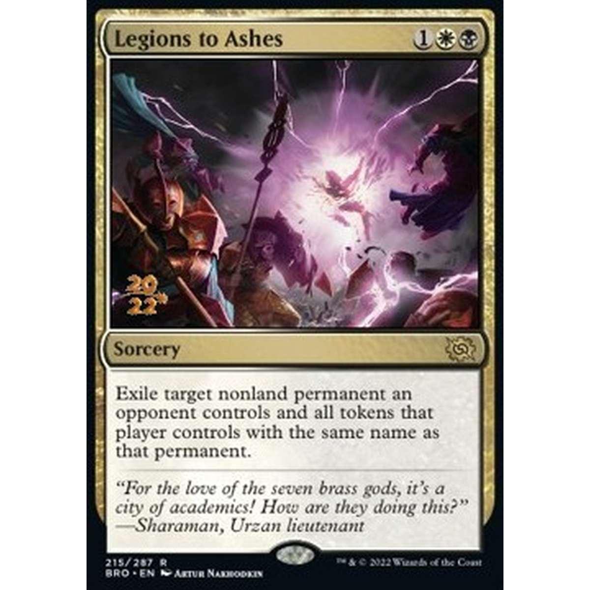 Legions to Ashes (V.1) - Legioni in Cenere (V.1) - [PBRO] [NM] [Foil]