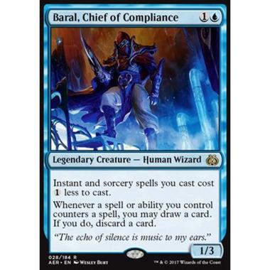 Baral, Chief of Compliance - Baral, Commissario della Conformit  - [AER] [EX]