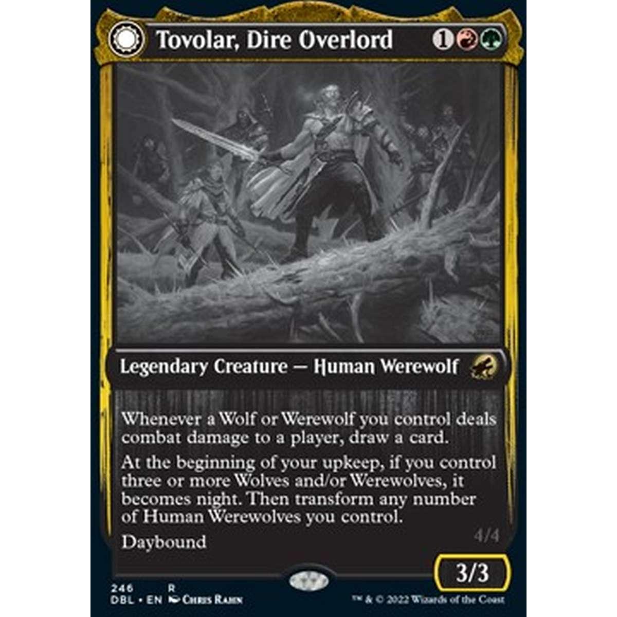 Tovolar, Dire Overlord // Tovolar, the Midnight Scourge - Tovolar, Dire Overlord // Tovolar, the Midnight Scourge - [DBL] [NM]