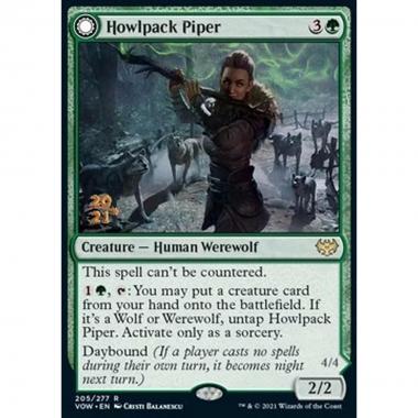 Howlpack Piper // Wildsong Howler (V.1) - Pifferaia dell'Ulubranco // Ululatrice del Canto Selvaggio (V.1) - [PVOW] [NM] [Foil]