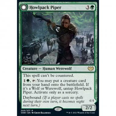 Howlpack Piper // Wildsong Howler - Pifferaia dell'Ulubranco // Ululatrice del Canto Selvaggio - [VOW] [NM] [Foil]