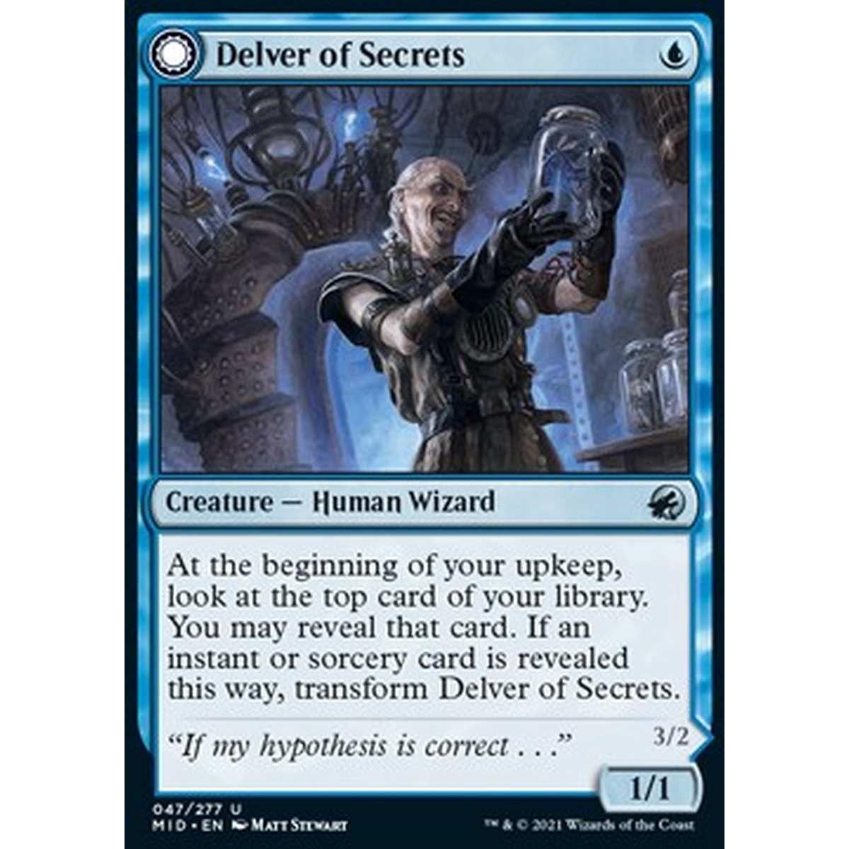 Delver of Secrets / Insectile Aberration - Scopritore di Segreti / Insetto Aberrante - [MID] [NM] [Foil]