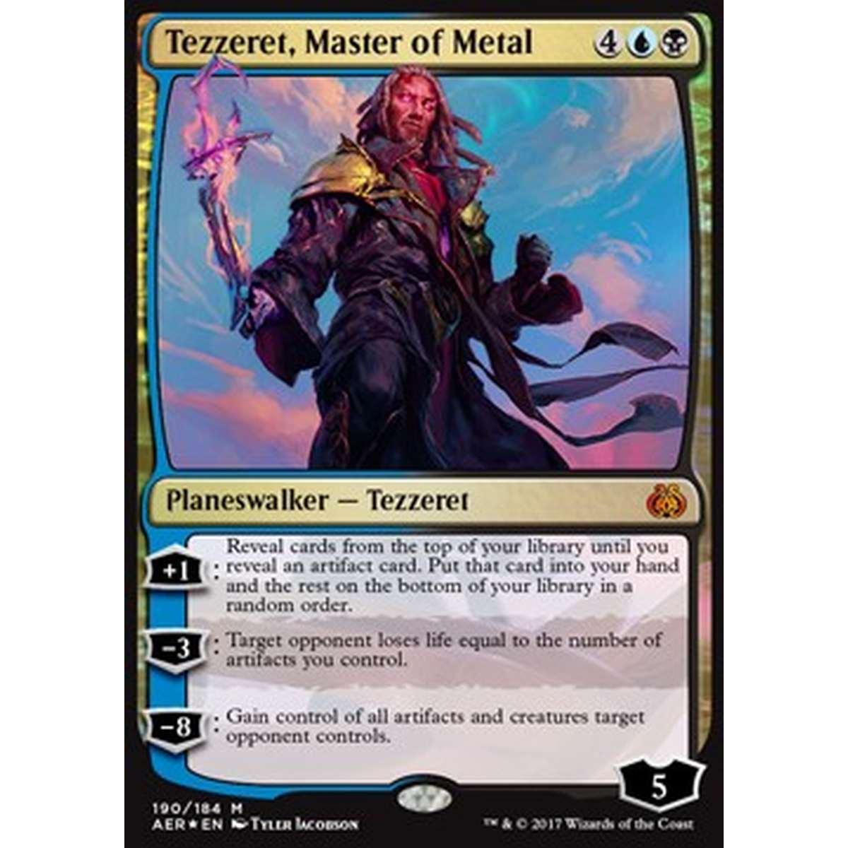 Tezzeret, Master of Metal - Tezzeret, Maestro del Metallo - [AER] [EX] [Foil]