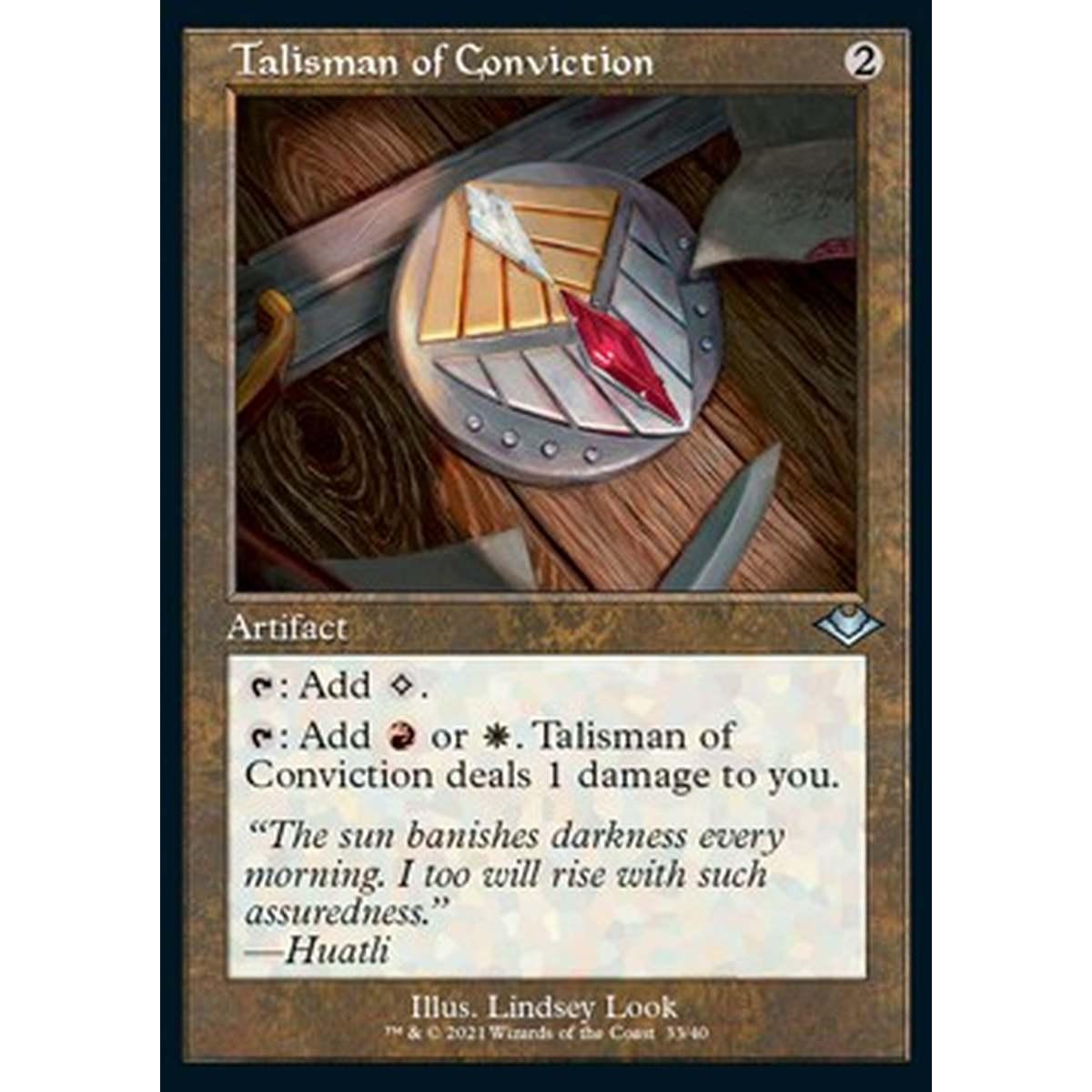 Talisman of Conviction (V.1) - Talisman of Conviction (V.1) - [RMH2] [NM] [Foil]
