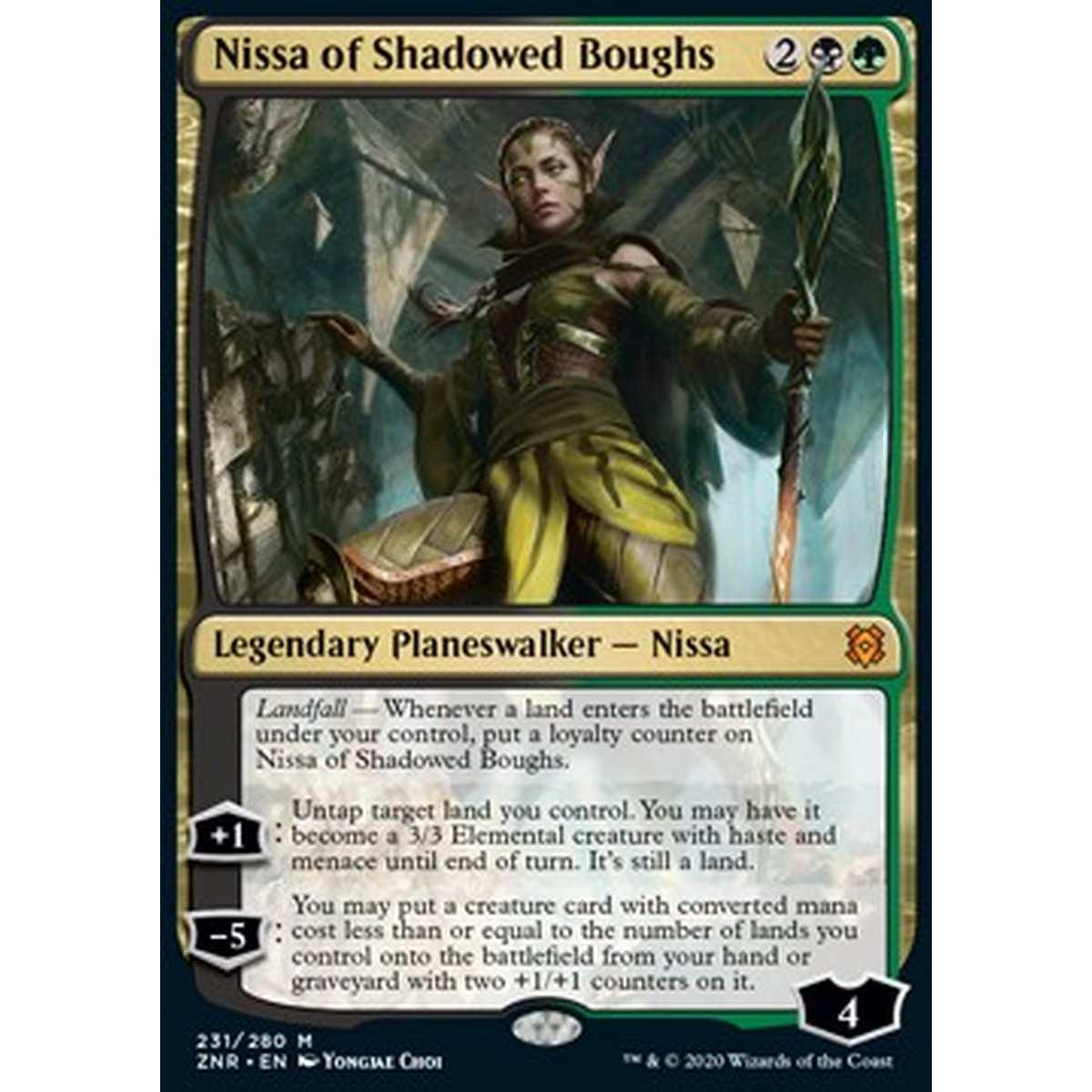 Nissa of Shadowed Boughs - Nissa of Shadowed Boughs - [ZNR] [NM]