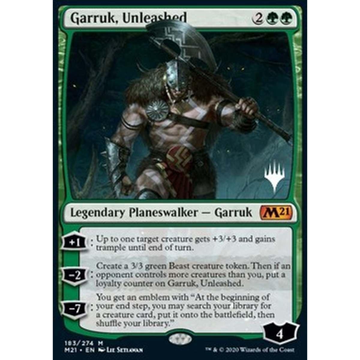 Garruk, Unleashed (V.1) - Garruk, Infuriato (V.1) - [PM21] [NM]