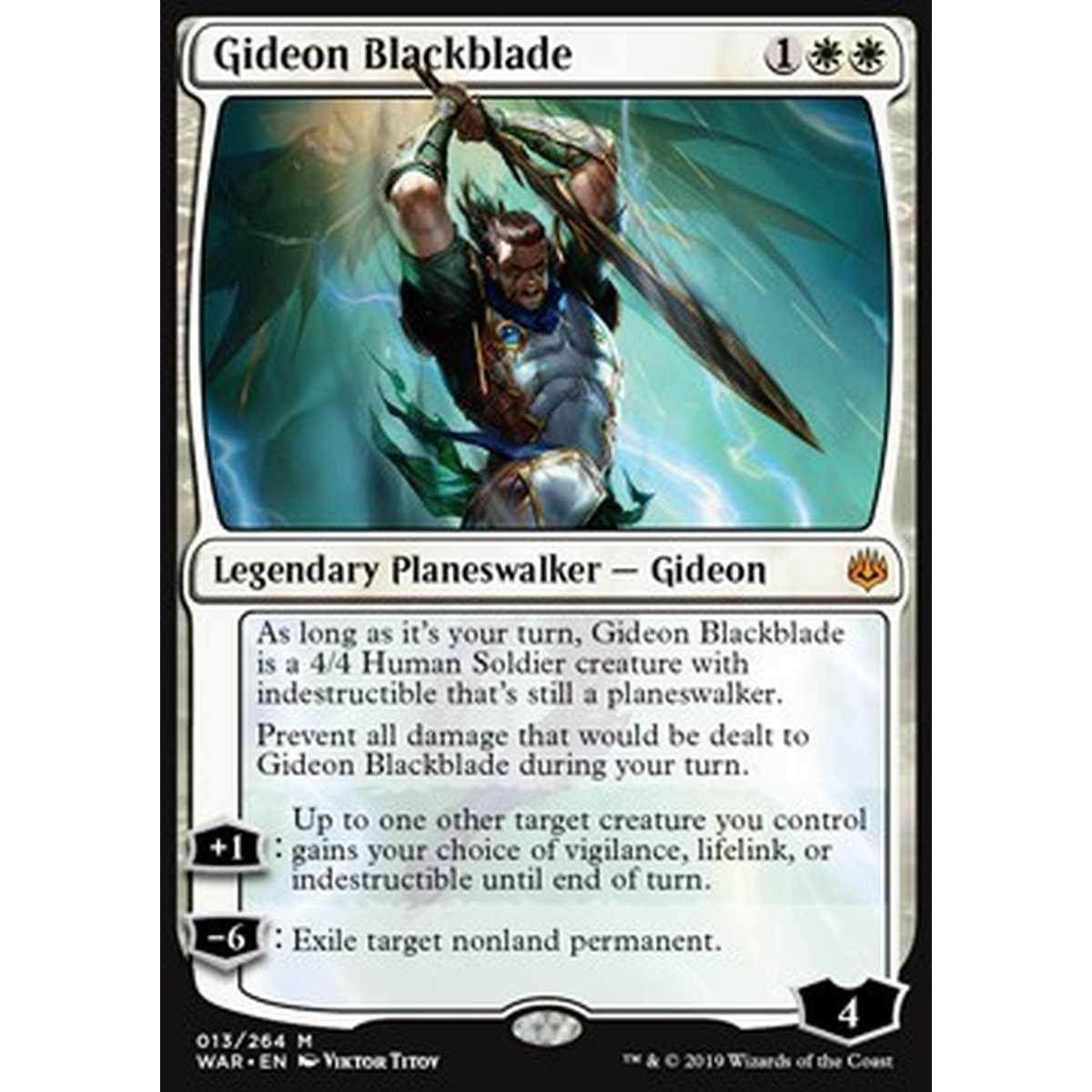 Gideon Blackblade - é’ã£ã®ã®ããªã - [WAR] [NM]