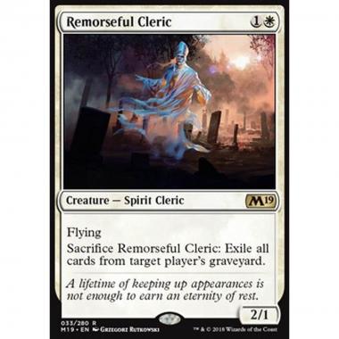 Remorseful Cleric - Chierico Contrito - [M19] [NM] [Foil]
