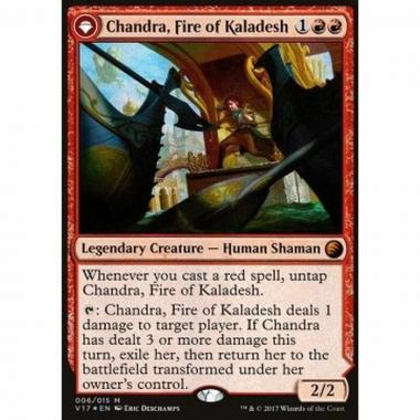 Chandra, Fire of Kaladesh // Chandra, Roaring Flame - Chandra, Fire of Kaladesh // Chandra, Roaring Flame - [V17] [NM] [Foil]