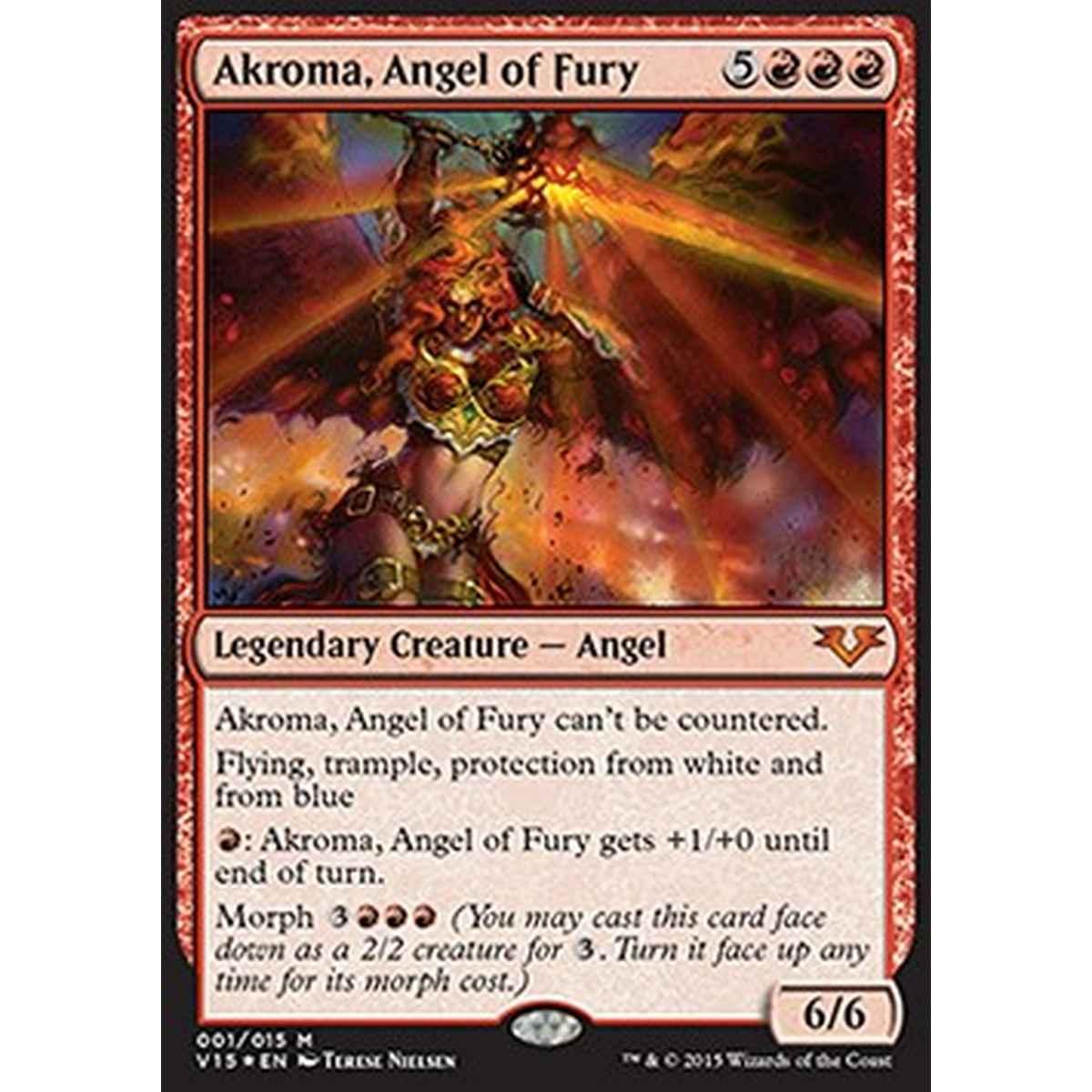 Akroma, Angel of Fury - Akroma, Angel of Fury - [V15] [NM] [Foil]
