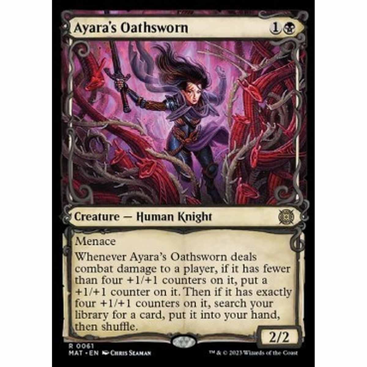 Ayara's Oathsworn (V.1) - Ayara's Oathsworn (V.1) - [XMAT] [NM] [Foil]