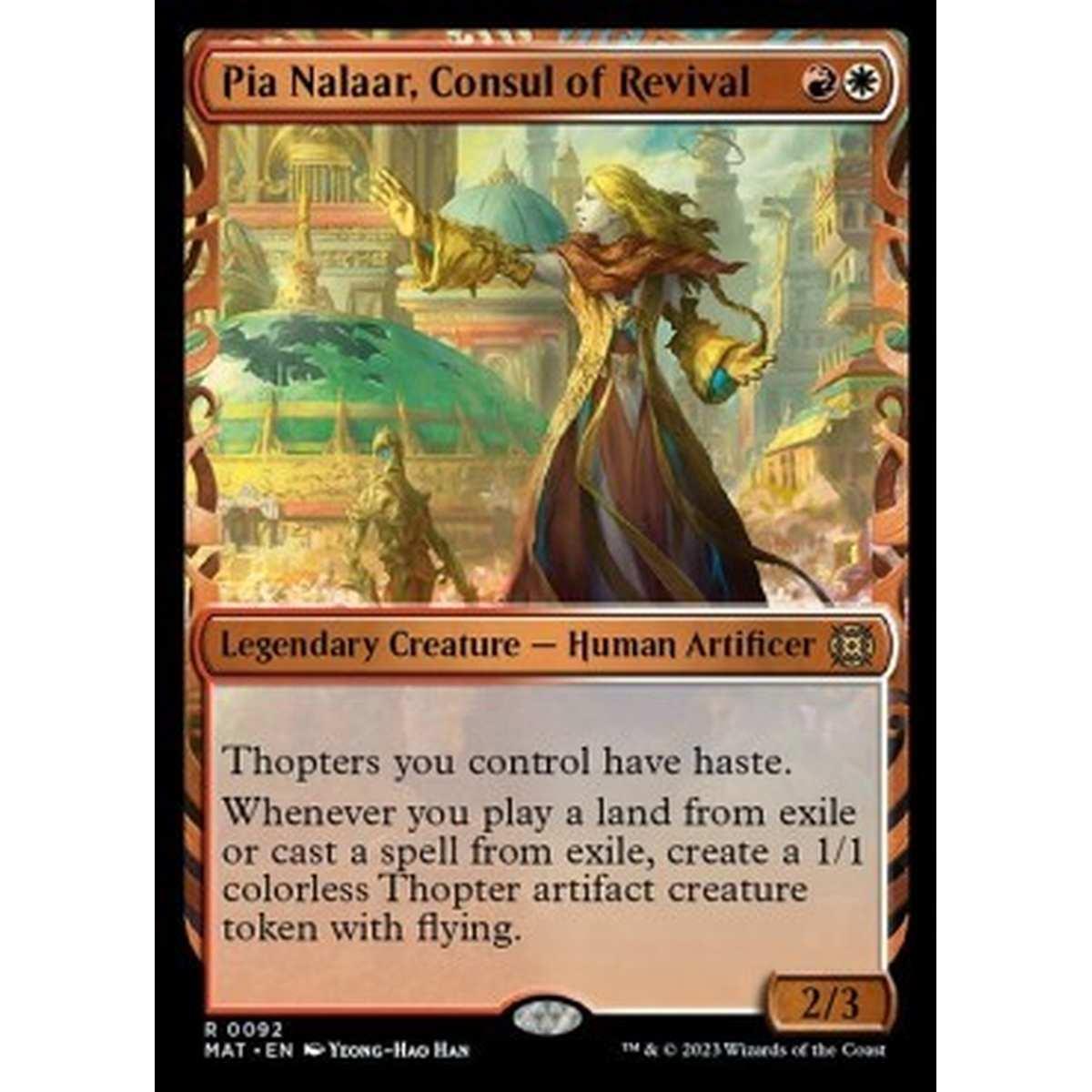 Pia Nalaar, Consul of Revival (V.1) - Pia Nalaar, Consul of Revival (V.1) - [XMAT] [NM] [Foil]