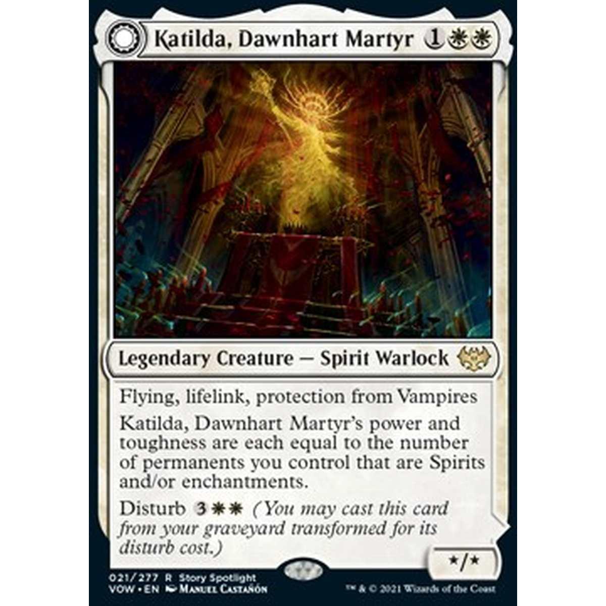 Katilda, Dawnhart Martyr // Katilda's Rising Dawn - Katilda, Dawnhart Martyr // Katilda's Rising Dawn - [VOW] [NM]