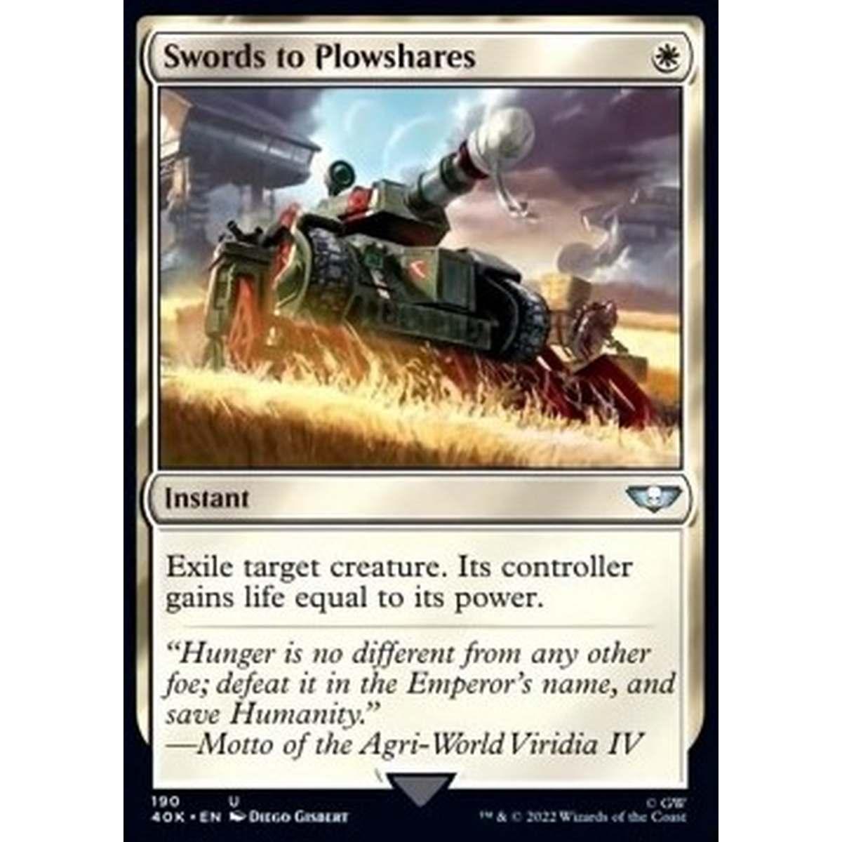 Swords to Plowshares - Da Spade a Spighe! - [40K] [NM]