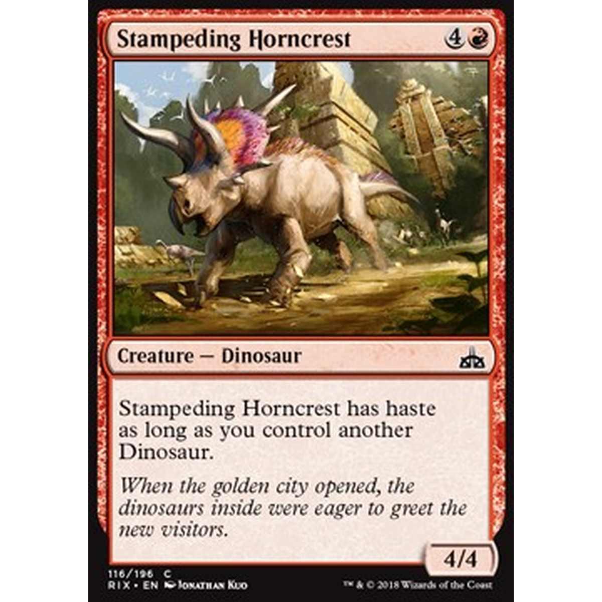 Stampeding Horncrest - Cresticorno Imbizzarrito - [RIX] [NM]