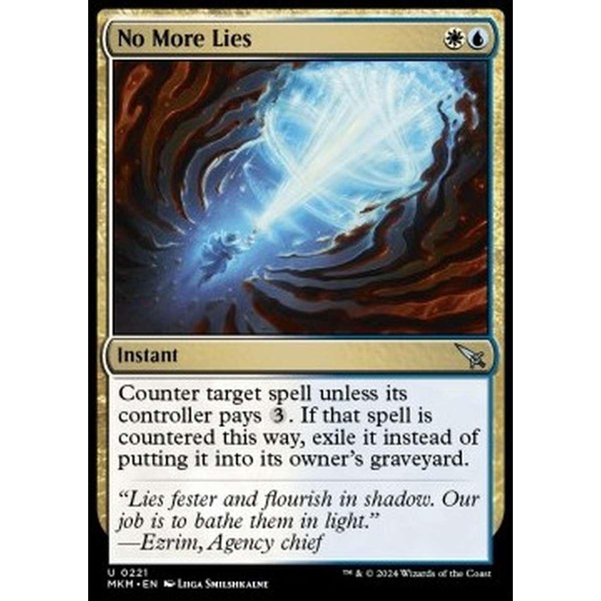 No More Lies - No More Lies - [MKM] [NM] [Foil]