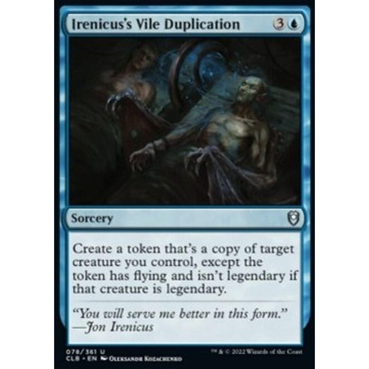 Irenicus's Vile Duplication - Irenicus's Vile Duplication - [CLB] [NM]