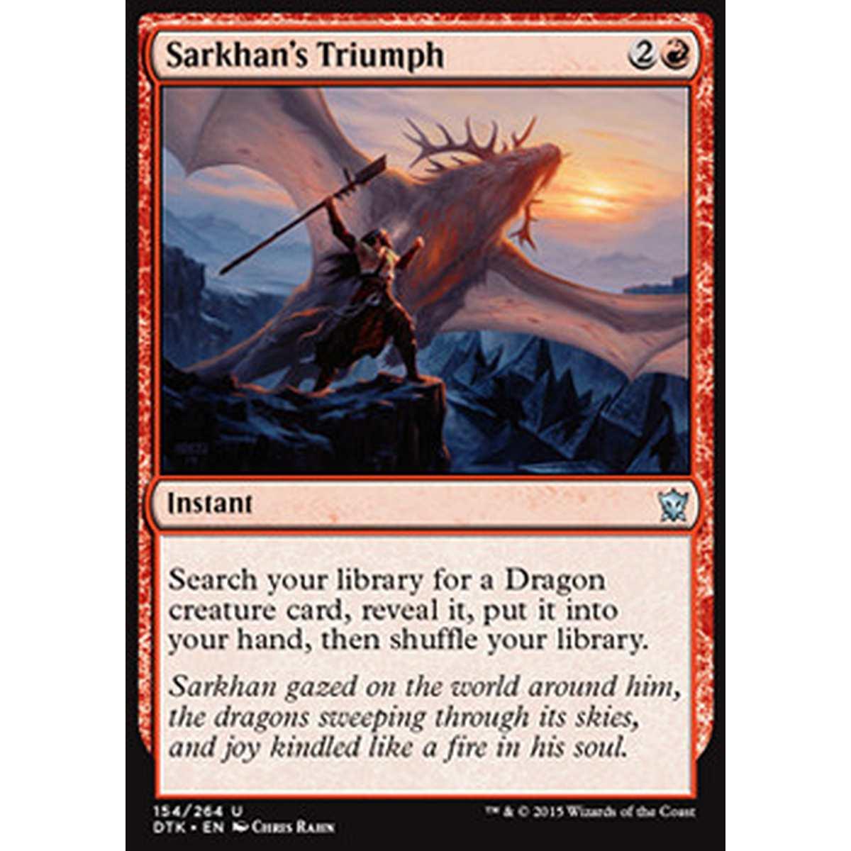 Sarkhan's Triumph - Trionfo di Sarkhan - [DTK] [EX]