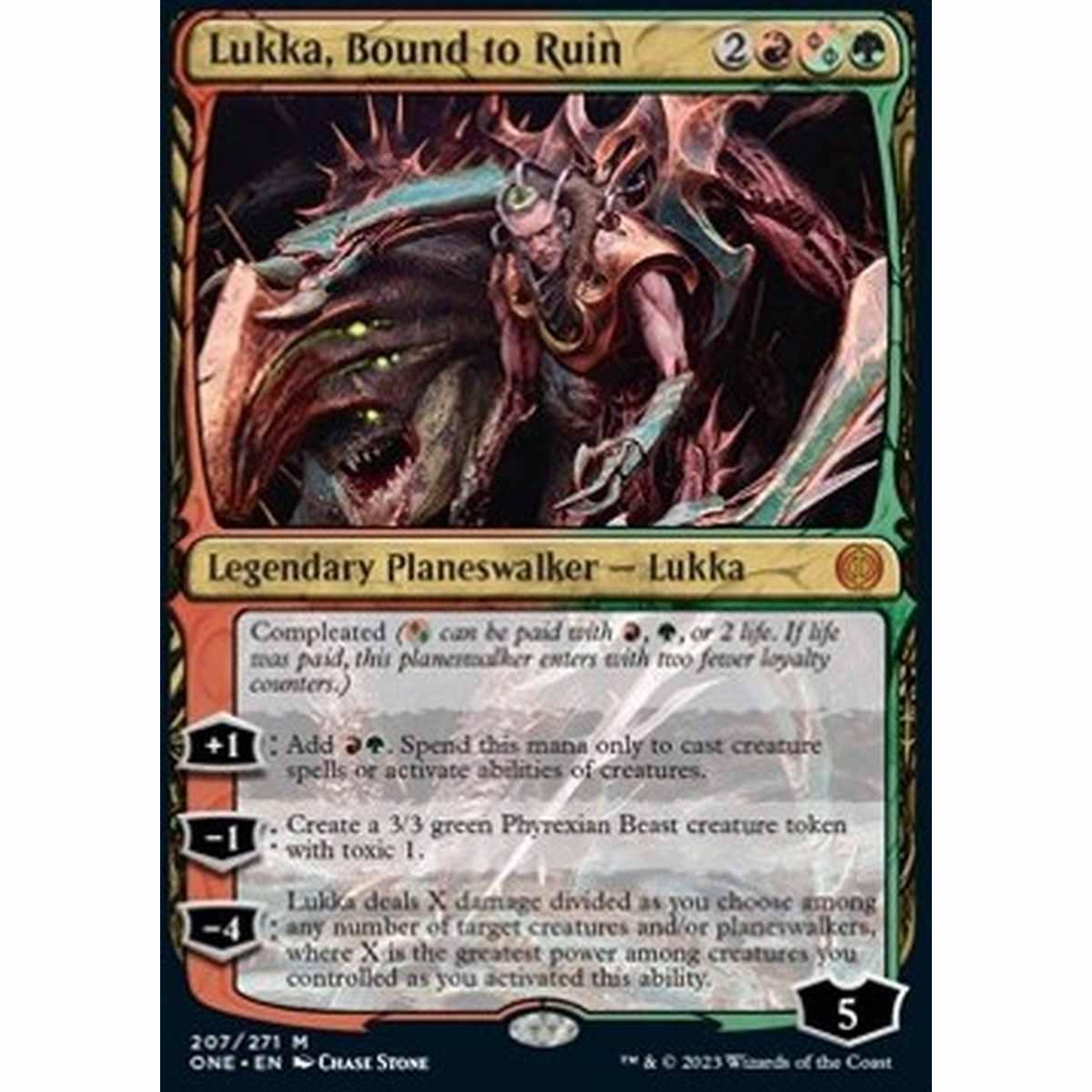 Lukka, Bound to Ruin - Lukka, Bound to Ruin - [ONE] [NM] [Foil]