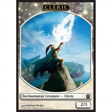 Cleric Token (White 2/1) - Cleric Token (White 2/1) - [THS] [EX]