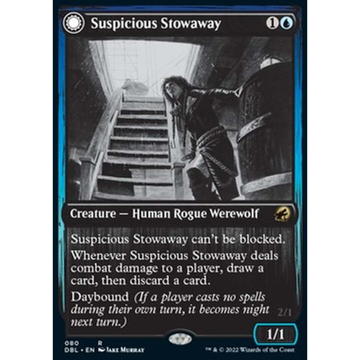 Suspicious Stowaway // Seafaring Werewolf - Suspicious Stowaway // Seafaring Werewolf - [DBL] [NM] [Foil]
