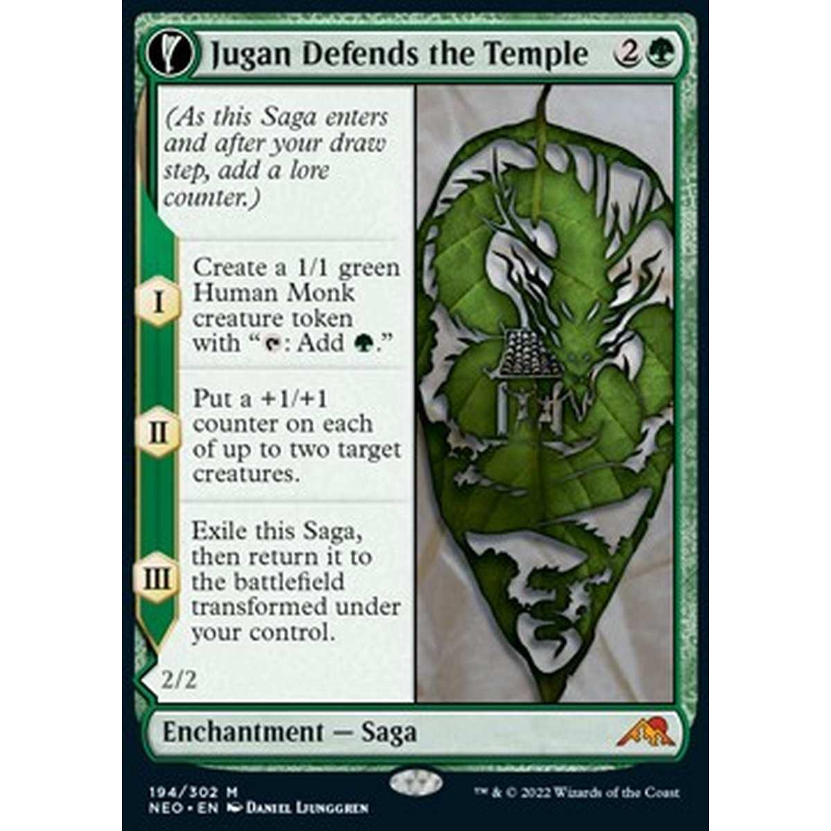 Jugan Defends the Temple // Remnant of the Rising Star - Jugan Defends the Temple // Remnant of the Rising Star - [NEO] [NM] [Foil]