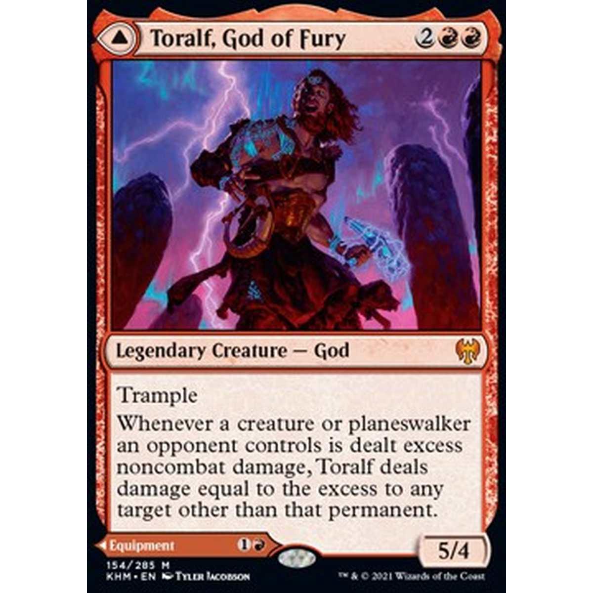 Toralf, God of Fury // Toralf's Hammer - Toralf, God of Fury // Toralf's Hammer - [KHM] [NM]
