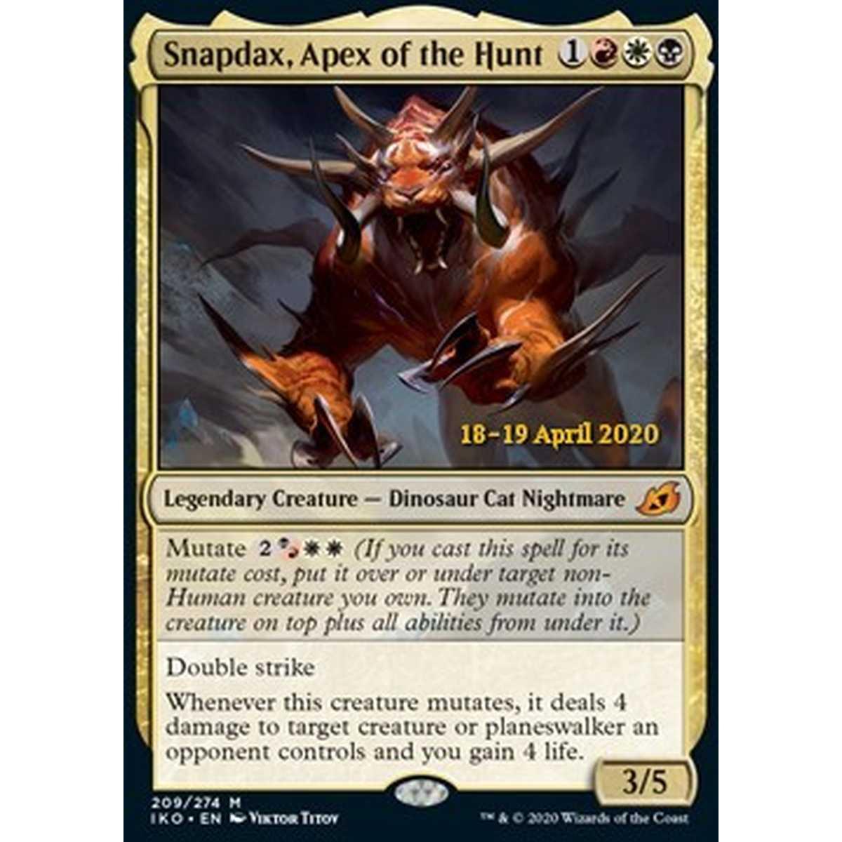 Snapdax, Apex of the Hunt (V.2) - Snapdax, Alfa della Caccia (V.2) - [PIKO] [NM] [Foil]