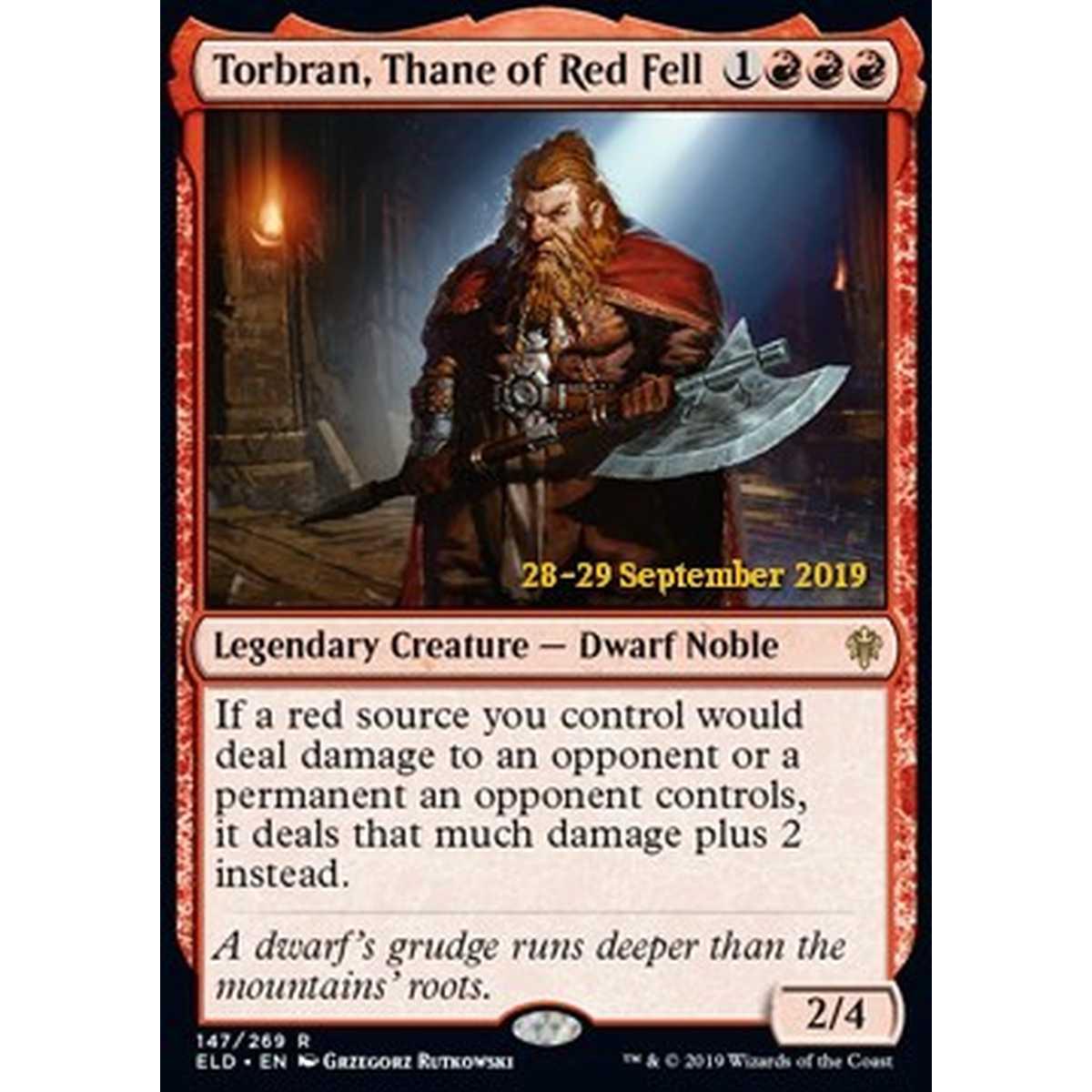 Torbran, Thane of Red Fell (V.1) - Torbran, Signore di Rossocolle (V.1) - [PELD] [NM] [Foil]