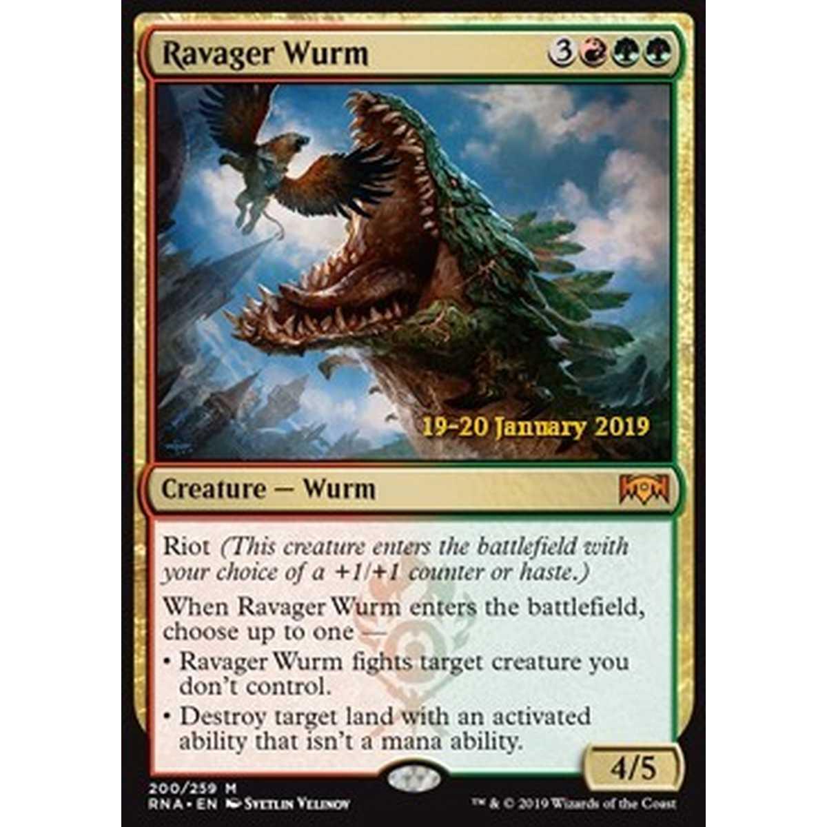 Ravager Wurm - Wurm Annientatore - [XRNA] [NM] [Foil]