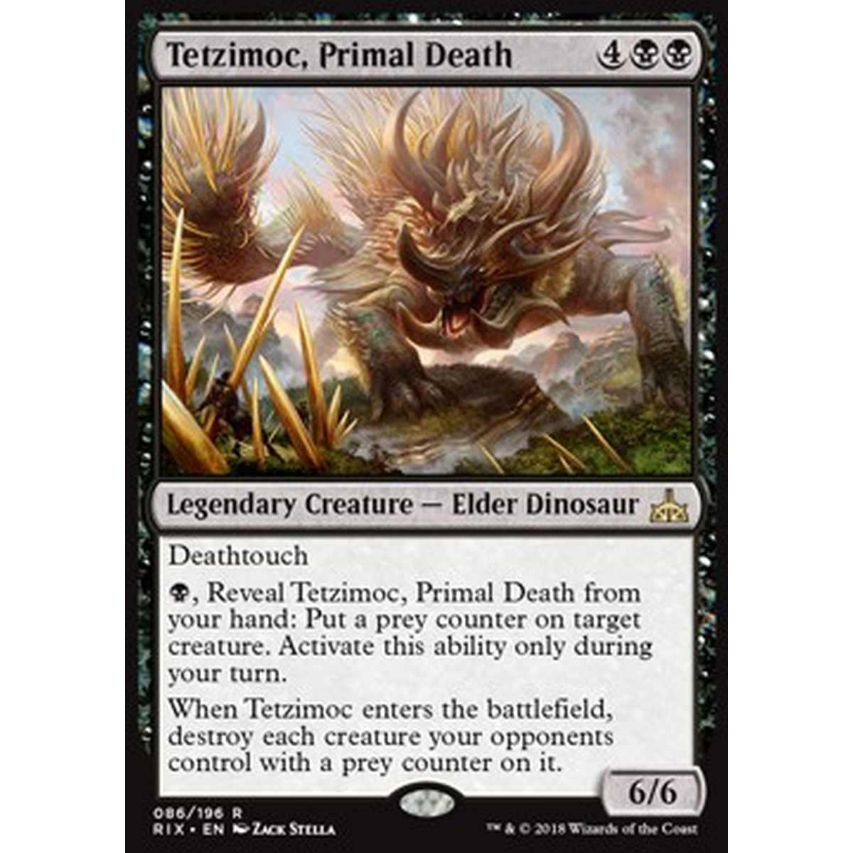 Tetzimoc, Primal Death - Tetzimoc, Morte Primordiale - [RIX] [NM] [Foil]