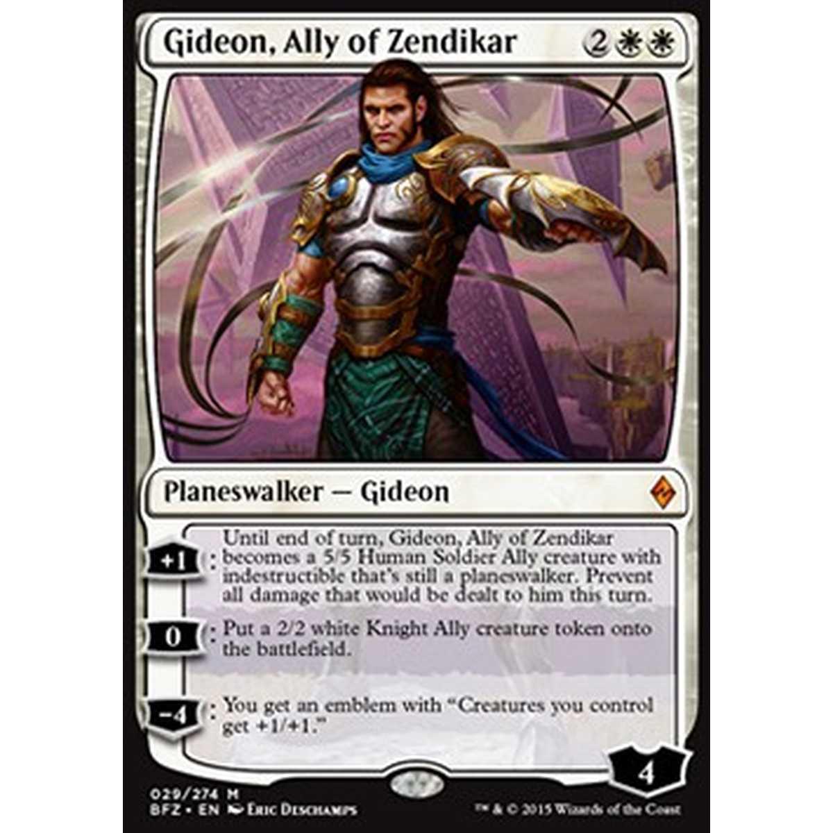 Gideon, Ally of Zendikar - Gideon, Alleato di Zendikar - [BFZ] [EX]