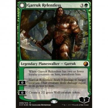 Garruk Relentless / Garruk, the Veil-Cursed - Garruk Relentless / Garruk, the Veil-Cursed - [V17] [NM] [Foil]