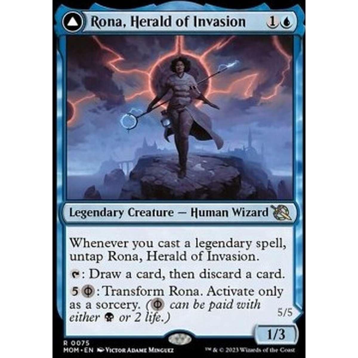 Rona, Herald of Invasion // Rona, Tolarian Obliterator - Rona, Herald of Invasion // Rona, Tolarian Obliterator - [MOM] [NM] [Foil]