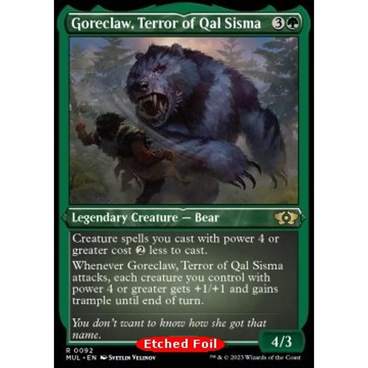 Goreclaw, Terror of Qal Sisma (V.2) - Goreclaw, Terror of Qal Sisma (V.2) - [MUL] [NM] [Foil]