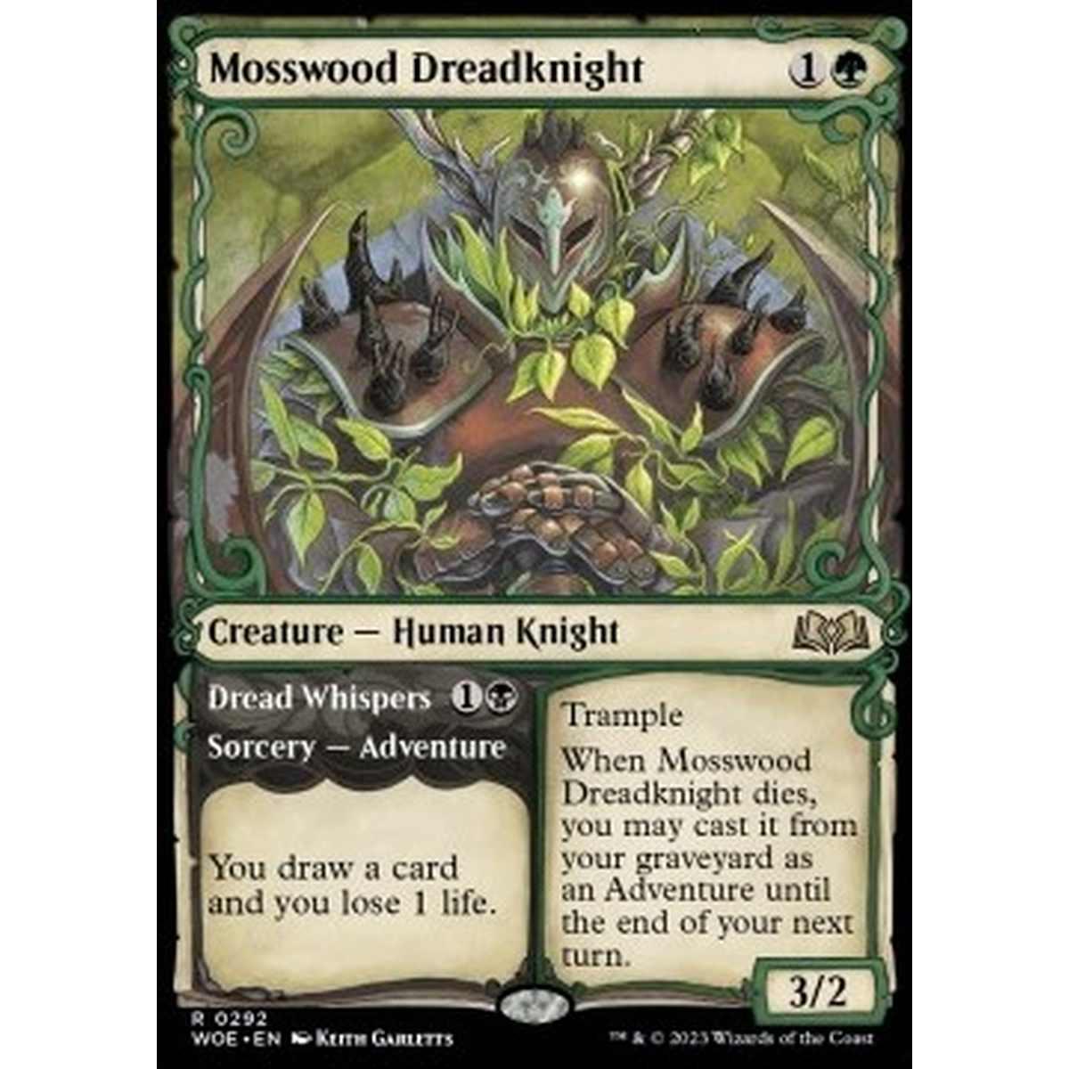 Mosswood Dreadknight // Dread Whispers - Mosswood Dreadknight // Dread Whispers - [XWOE] [NM]