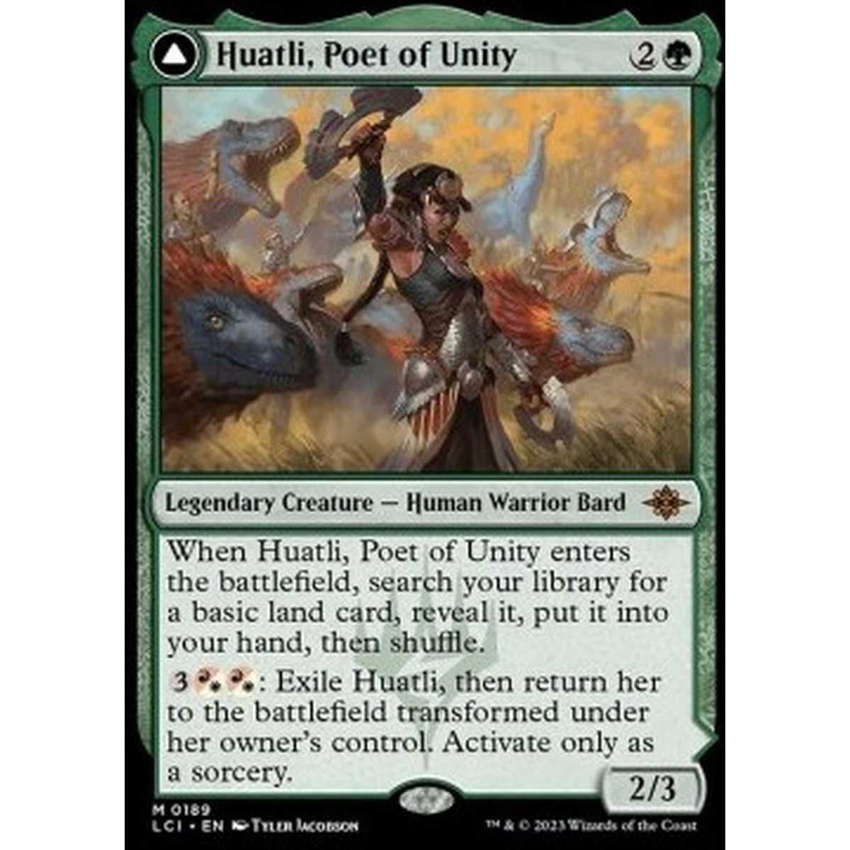 Huatli, Poet of Unity // Roar of the Fifth People - Huatli, Poet of Unity // Roar of the Fifth People - [LCI] [NM] [Foil]