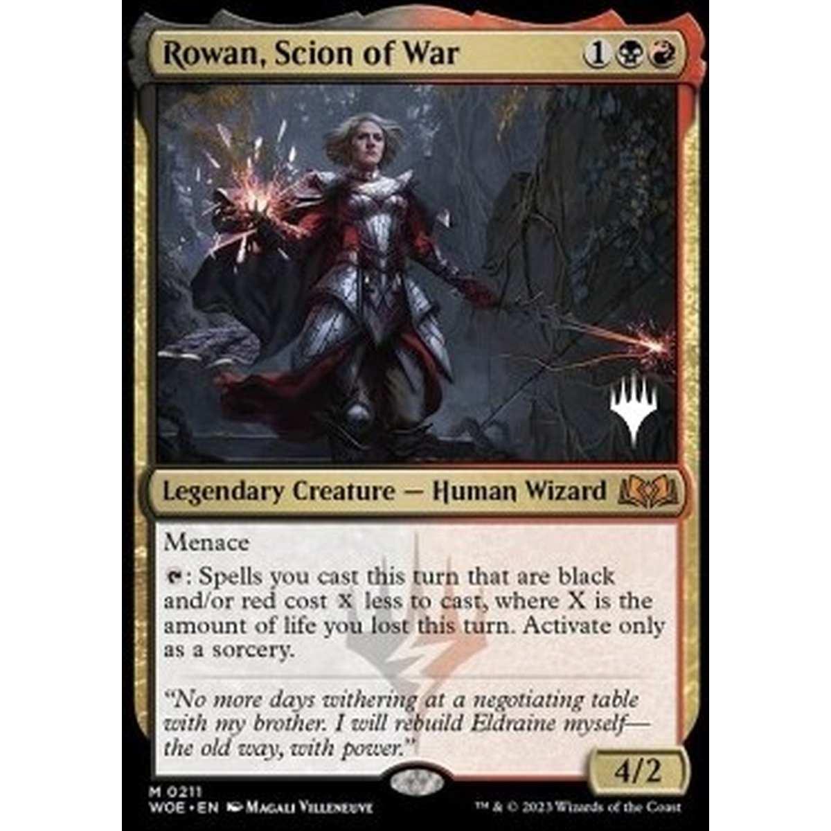Rowan, Scion of War (V.2) - Rowan, Erede della Guerra (V.2) - [PWOE] [NM] [Foil]