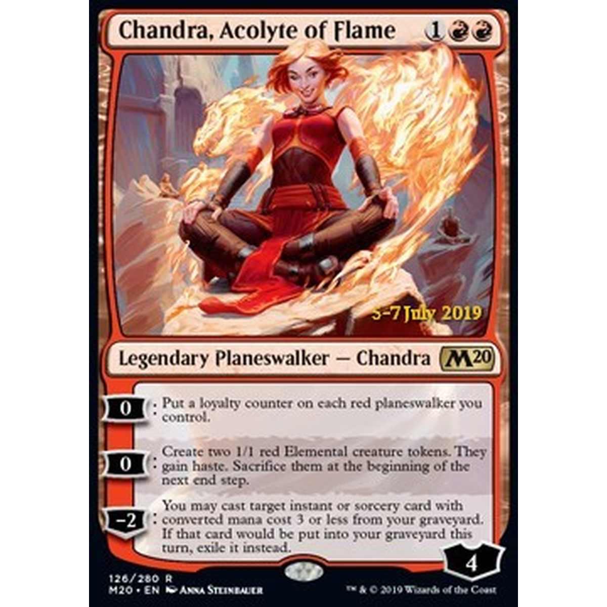 Chandra, Acolyte of Flame (V.2) - Chandra, Accolita delle Fiamme (V.2) - [XM20] [NM] [Foil]