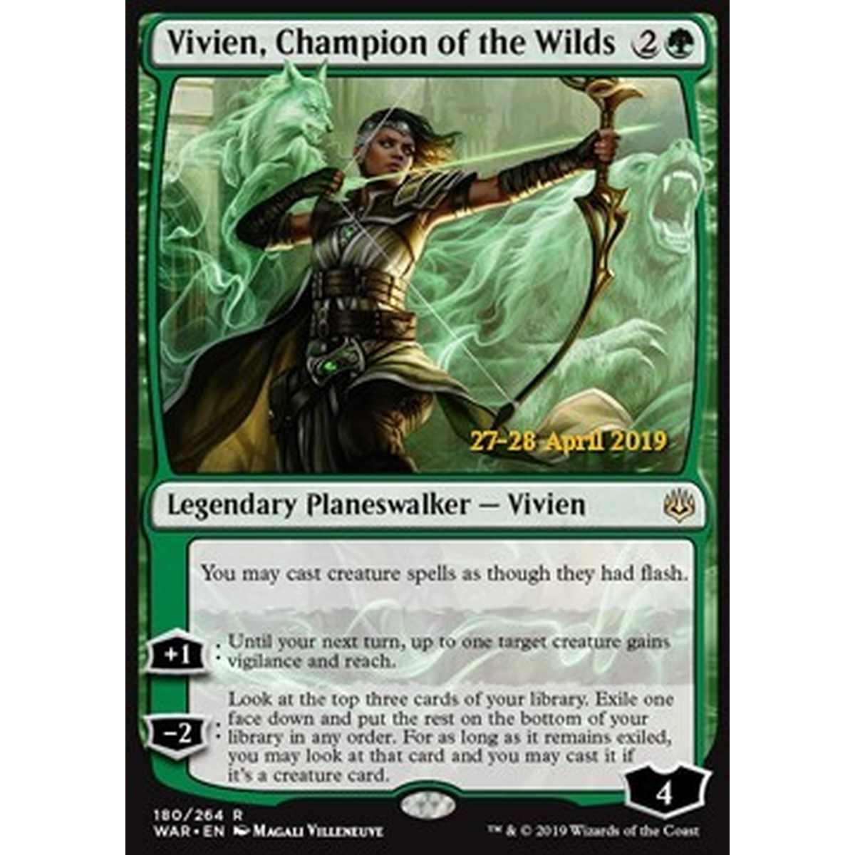 Vivien, Champion of the Wilds - Vivien, Campionessa delle Terre Selvagge - [XWAR] [NM] [Foil]
